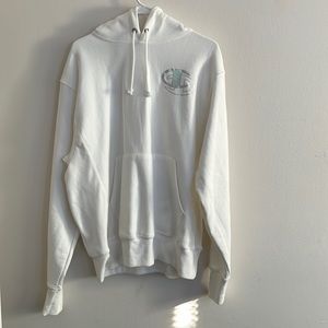 White Champion Hoodie.